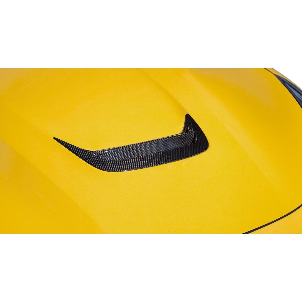 NOVITEC F6 222 23 Inset for Engine Bonnet, Visible Carbon for FERRARI F12 2012-2017 Photo-1 