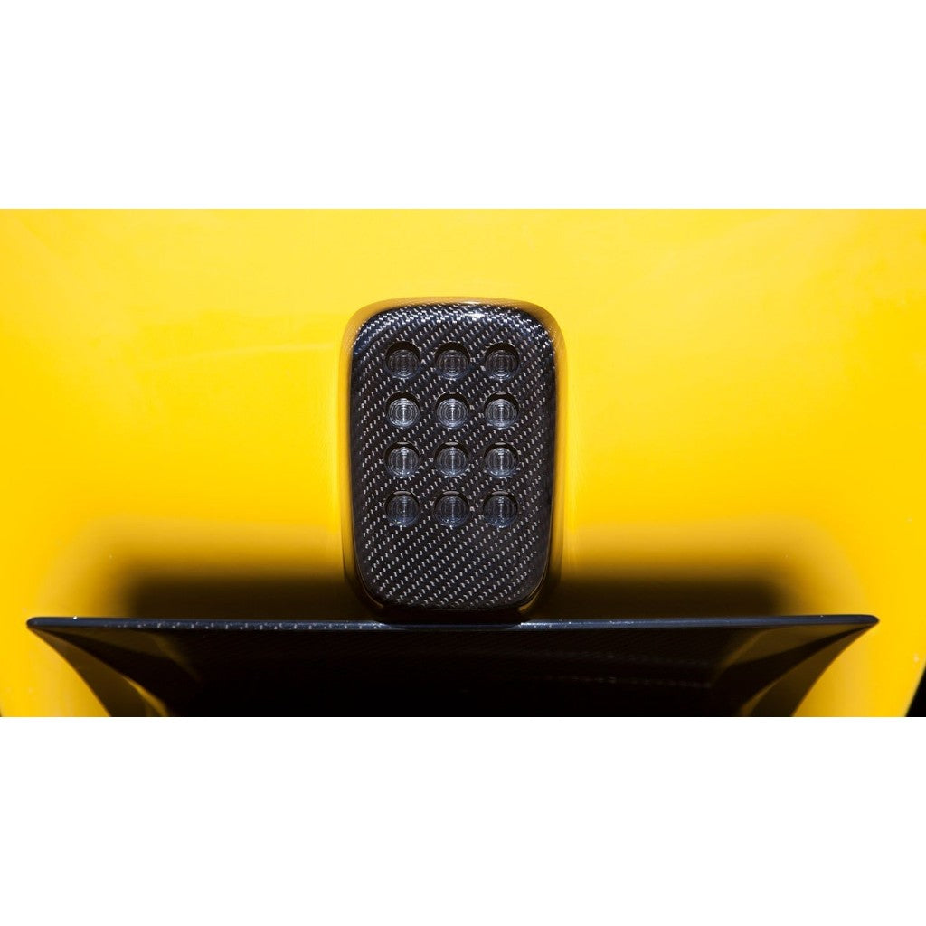 NOVITEC F6 222 35 Cover for Rear Fog Light, Visible Carbon (Cars With Rear-View Camera) for FERRARI F12 2012-2017 Photo-1 