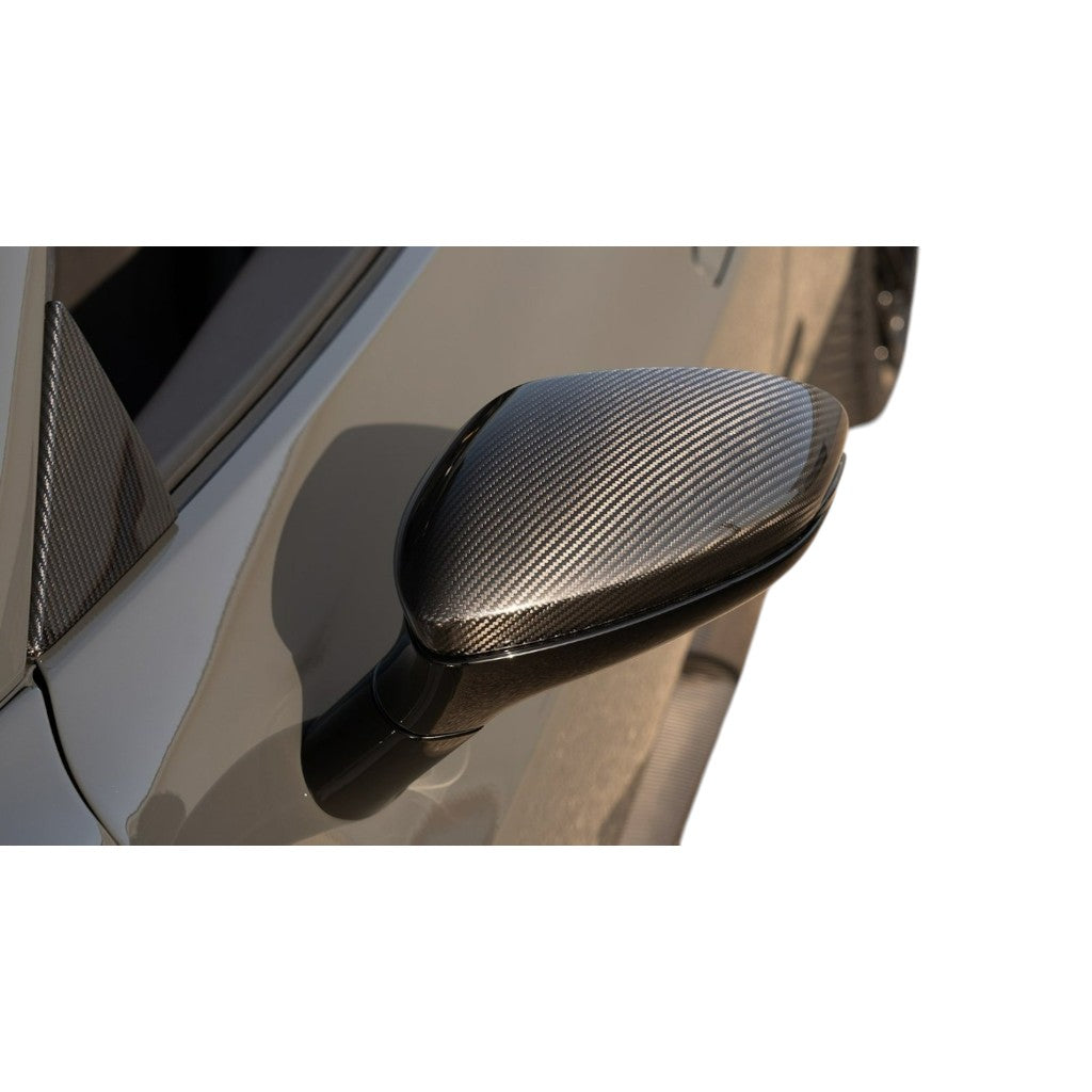 NOVITEC F6 296 21 Mirror Cap, Visible Carbon for FERRARI 296 2021- Photo-1 