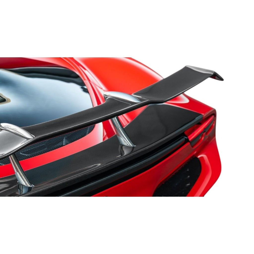 NOVITEC F6 296 70 Rear Wing N-Largo, Visible Carbon for FERRARI 296 2021- Photo-1 