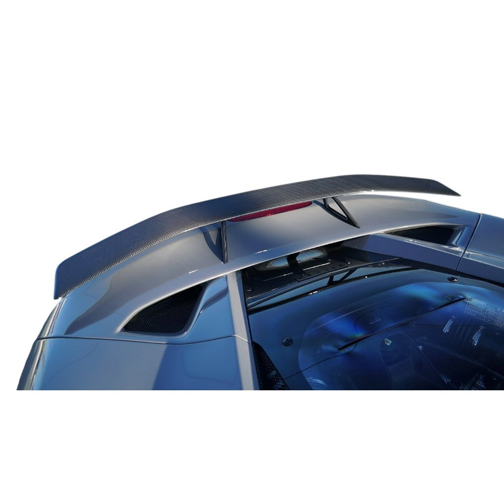 NOVITEC F6 444 37 Rear Wing, Visible Carbon for FERRARI F8 2019- Photo-1 