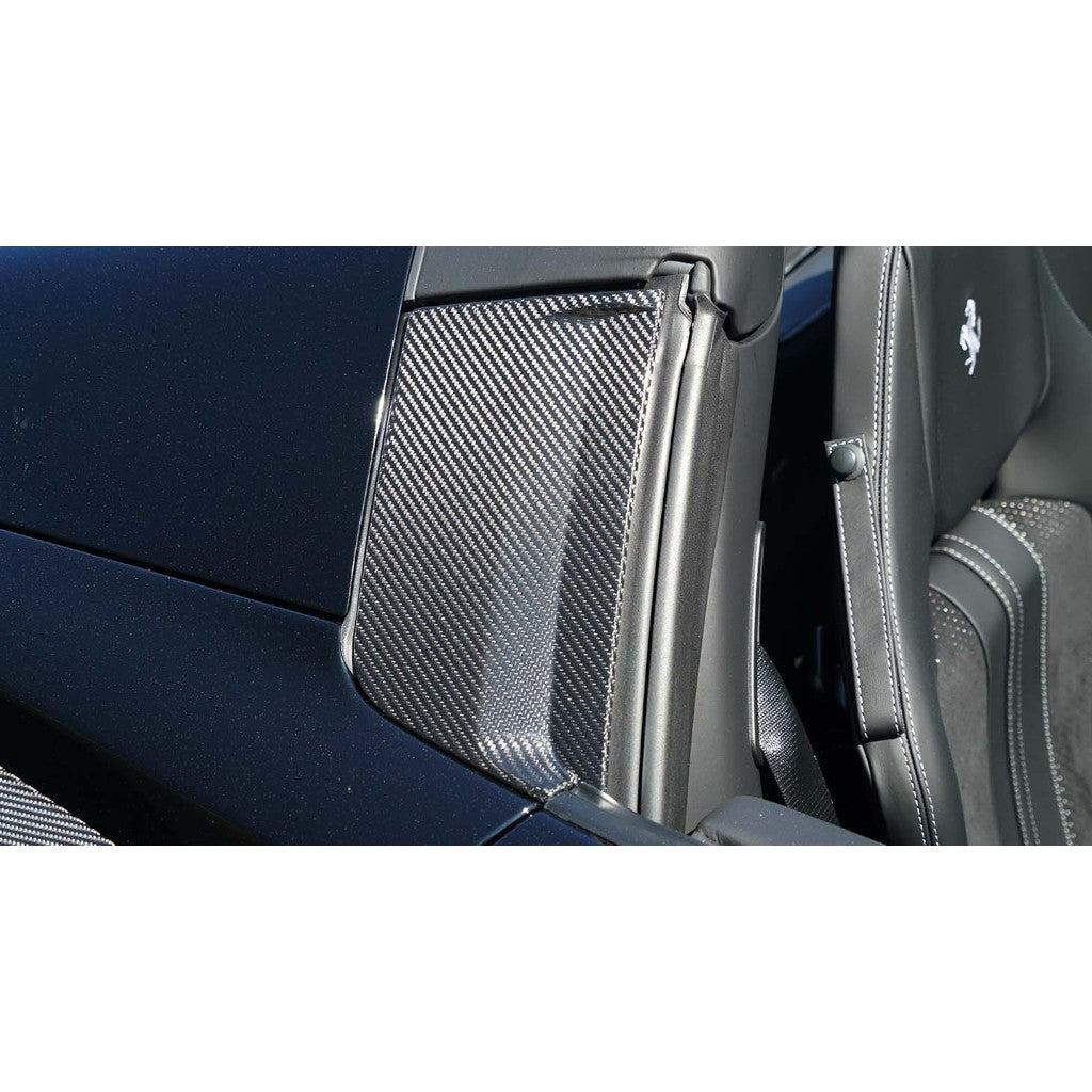 NOVITEC F6 444 46 Cover B-Pillar, Visible Carbon for FERRARI F8 Spider 2019- Photo-1 