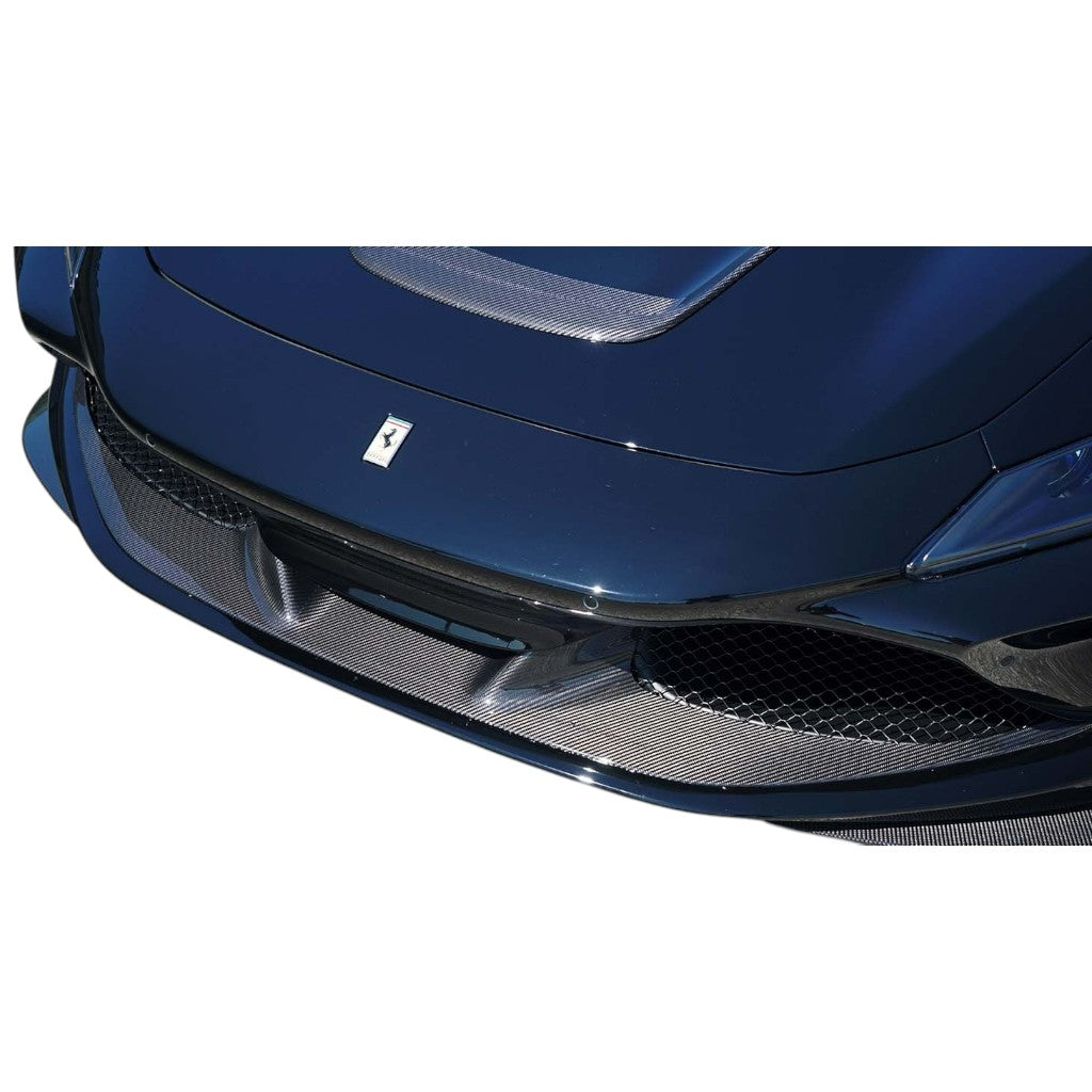 NOVITEC F6 444 50 Cover Front Bumper, Visible Carbon for FERRARI F8 2019- Photo-1 