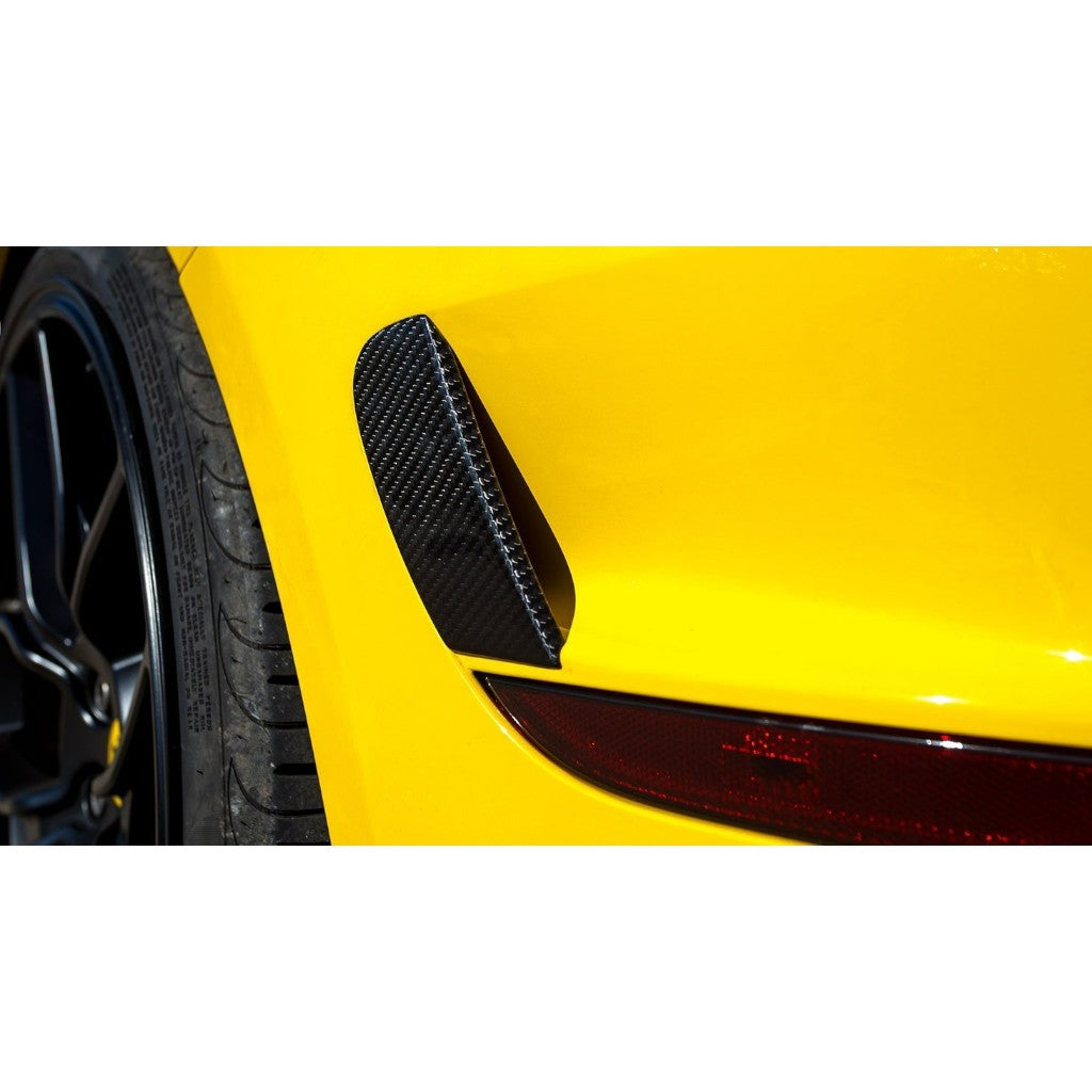 NOVITEC F6 888 76 Cover for Air-Outlet Rear Bumper, Visible Carbon for FERRARI California 2008-2017 Photo-1 