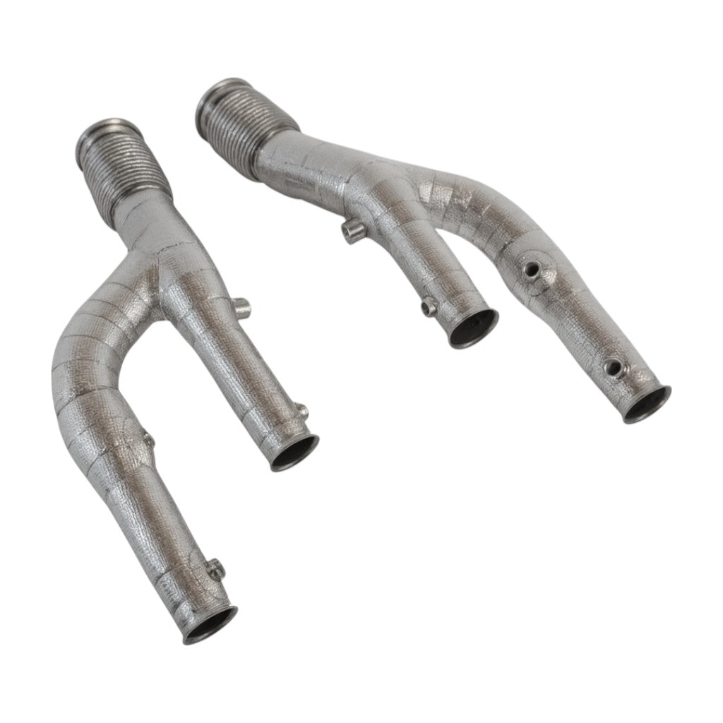 NOVITEC L1 444 32 Catalyst-Replacement Pipe, Gold-Plated, 2pcs for LAMBORGHINI Revuelto 2023- Photo-0 