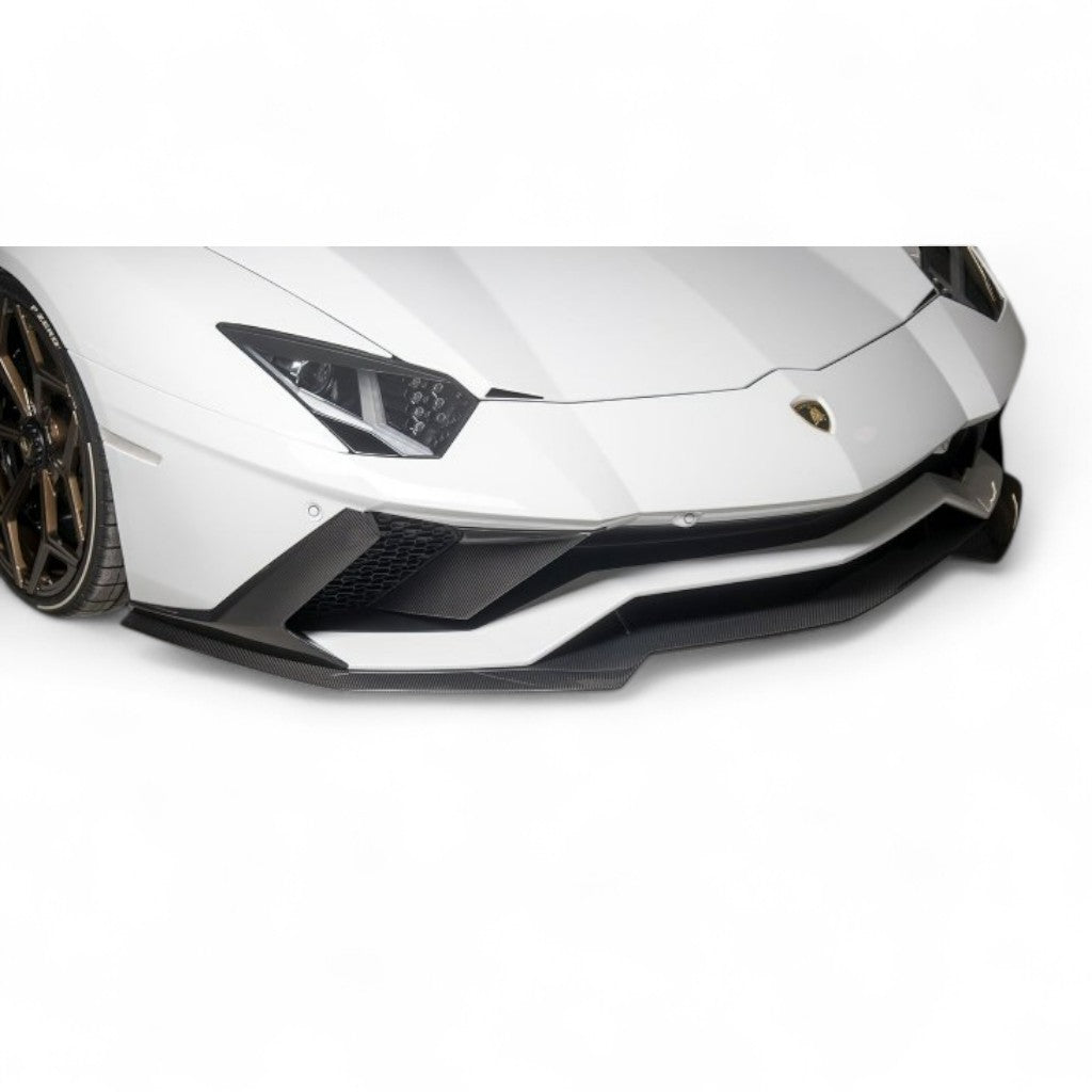 NOVITEC L6 111 65 Front Spoiler Lip, Visible Carbon for LAMBORGHINI Aventador S / Aventador Ultimae Photo-1 