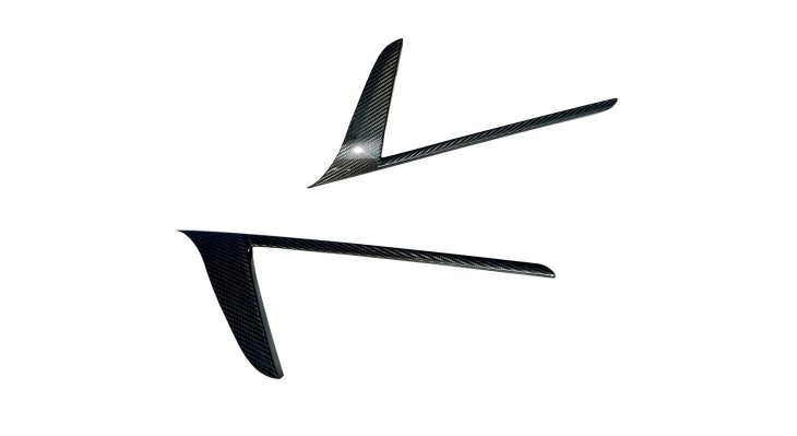 NOVITEC M6 004 22 Air-guide for air-intake side visible Carbon for MASERATI MC20 Photo-0 