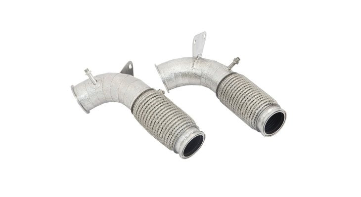 NOVITEC M1 004 77 OPF Bypass Pipes covered with high-temperature heat protection and gold-plated for MASERATI MC20 Photo-0 