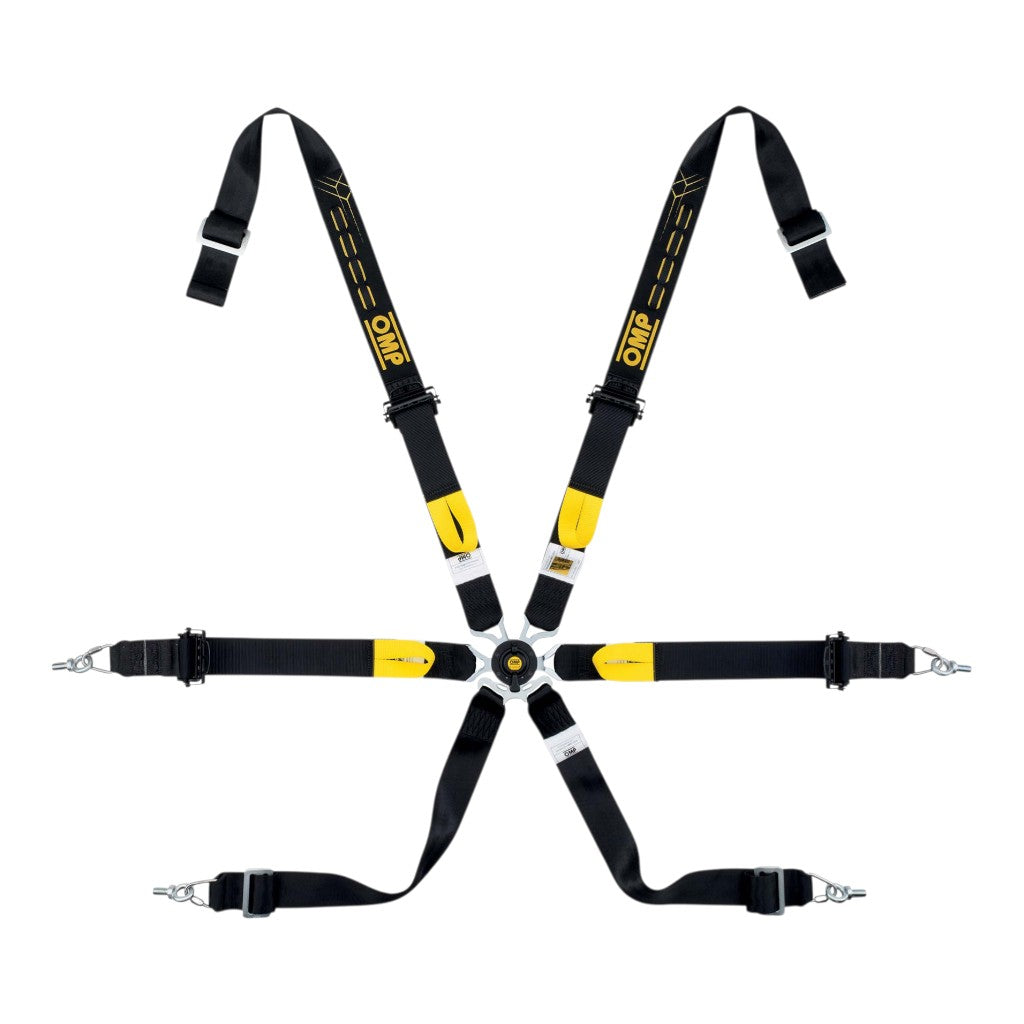 OMP DA0-0210-A01-071 Safety Harness One WRC 2", 6-point, FIA 8853-2016, Black Photo-0 
