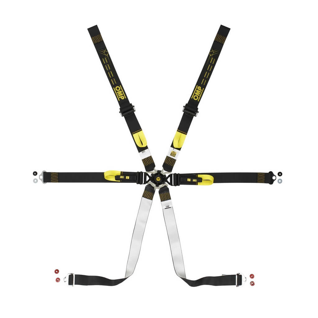 OMP DA0-0211-A02-071 Safety Harness One Endurance 2", 6-point, FIA 8853-2016, Black Photo-0 
