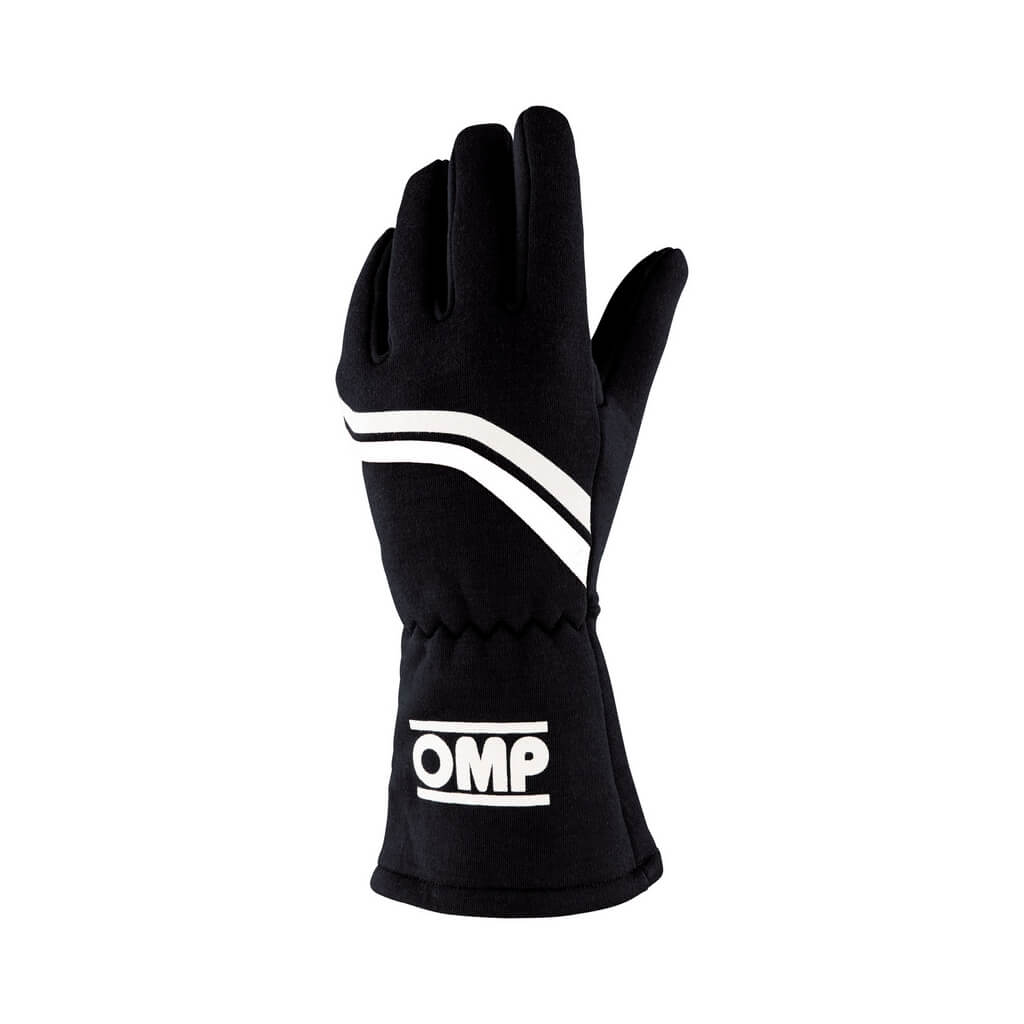 OMP IB0-0746-C01-071-L Racing Gloves Dijon My2025, FIA 8856-2018, Black, Size L Photo-0 