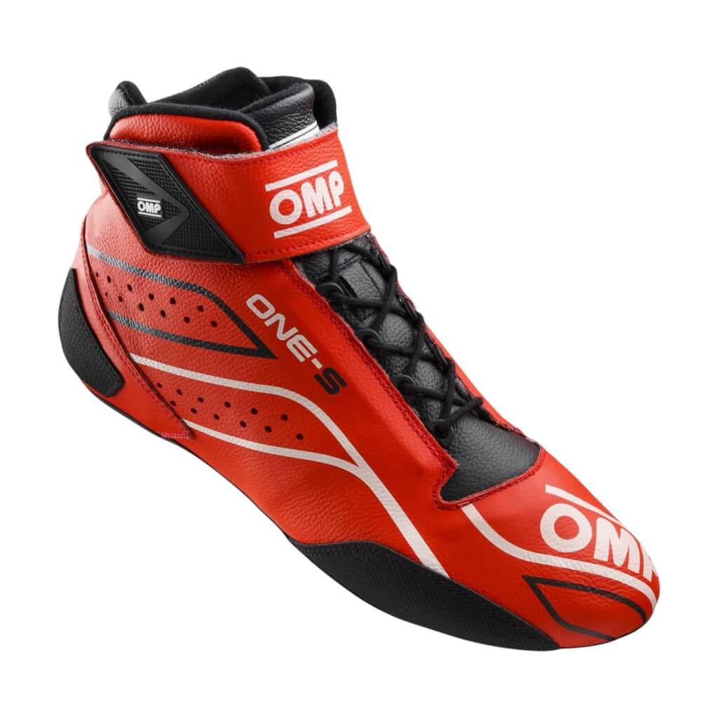 OMP IC0-0822-A03-061-38 Racing Shoes One-S, FIA 8856-2018/SFI, Red, Size 38 Photo-0 