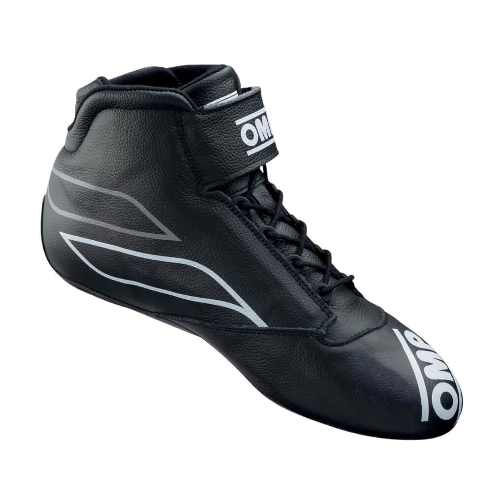 OMP IC0-0822-A03-071-42 Racing Shoes One-S, FIA 8856-2018/SFI, Black, Size 42 Photo-0 