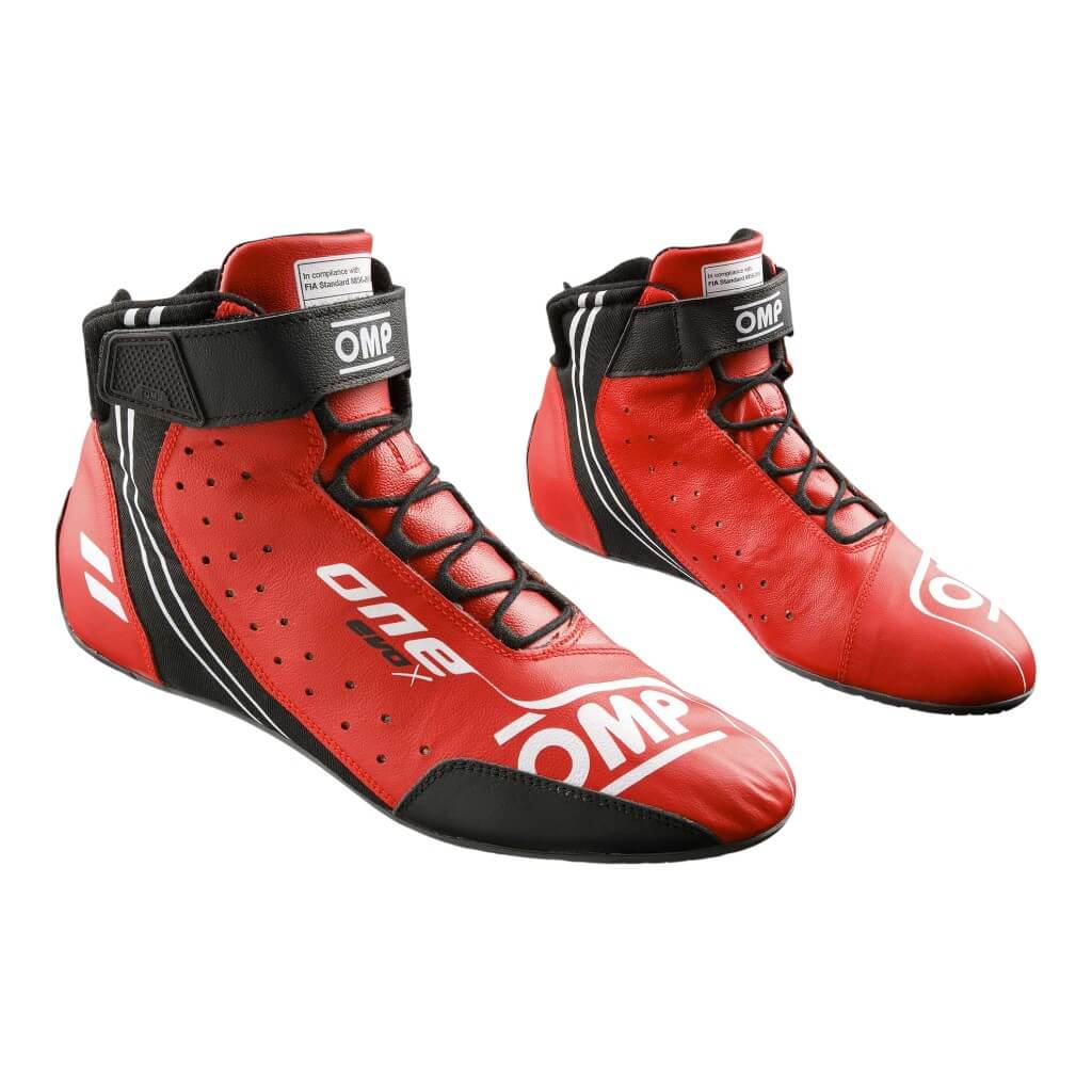 OMP IC0-0833-A01-061-42 Shoes One Evo X MY2024 FIA 8856-2018, Red, Size 42 Photo-0 