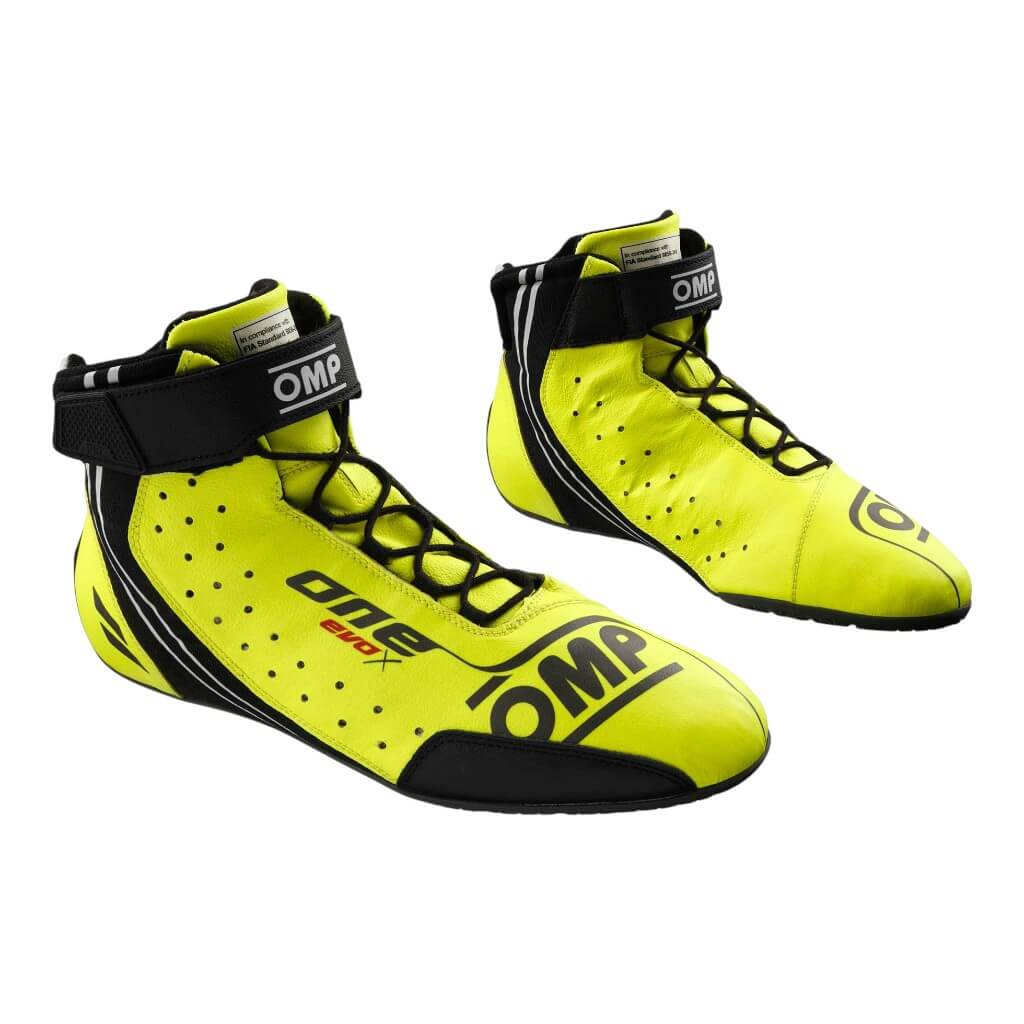OMP IC0-0833-A01-099-38 Shoes One Evo X MY2024 FIA 8856-2018, Fluo Yellow, Size 38 Photo-0 