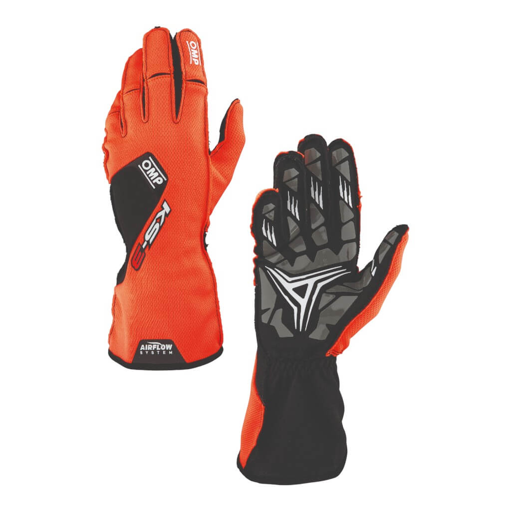 OMP KB0-2756-A01-096-S Kart Gloves KS-3 MY2026, Orange/Black, Size S Photo-0 