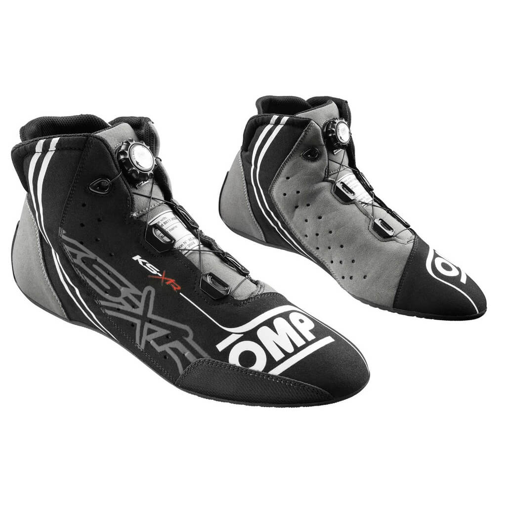 OMP KC0-0834-A01-071-42 Karting Shoes KS-X, FIA 8877-2022, Black, Size 42 Photo-0 