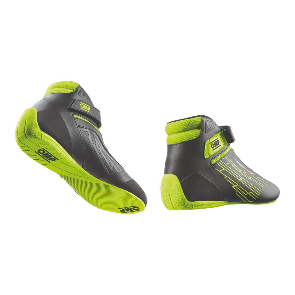 OMP KC0-0839-A01-178-46 Kart Shoes KS-2X, FIA 8877-2022, Black/Fluo Yellow, Size 46 Photo-1 