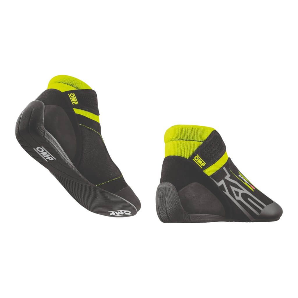 OMP KC0-0840-AK1-178-35 Child Kart Shoes KS-3 MY2026, Black/Fluo Yellow, Size 35 Photo-1 