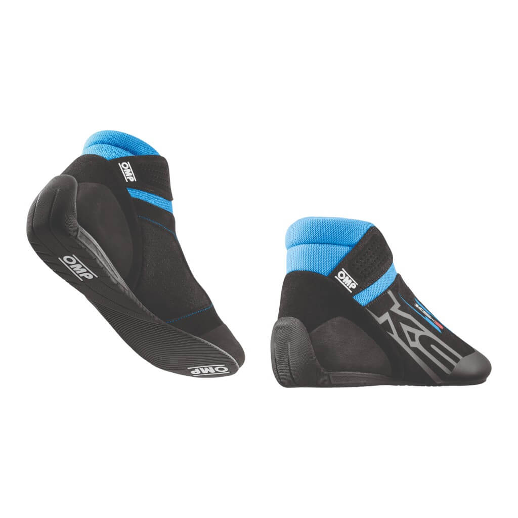 OMP KC0-0840-AK1-275-35 Child Kart Shoes KS-3 MY2026, Black/Cyan, Size 35 Photo-1 