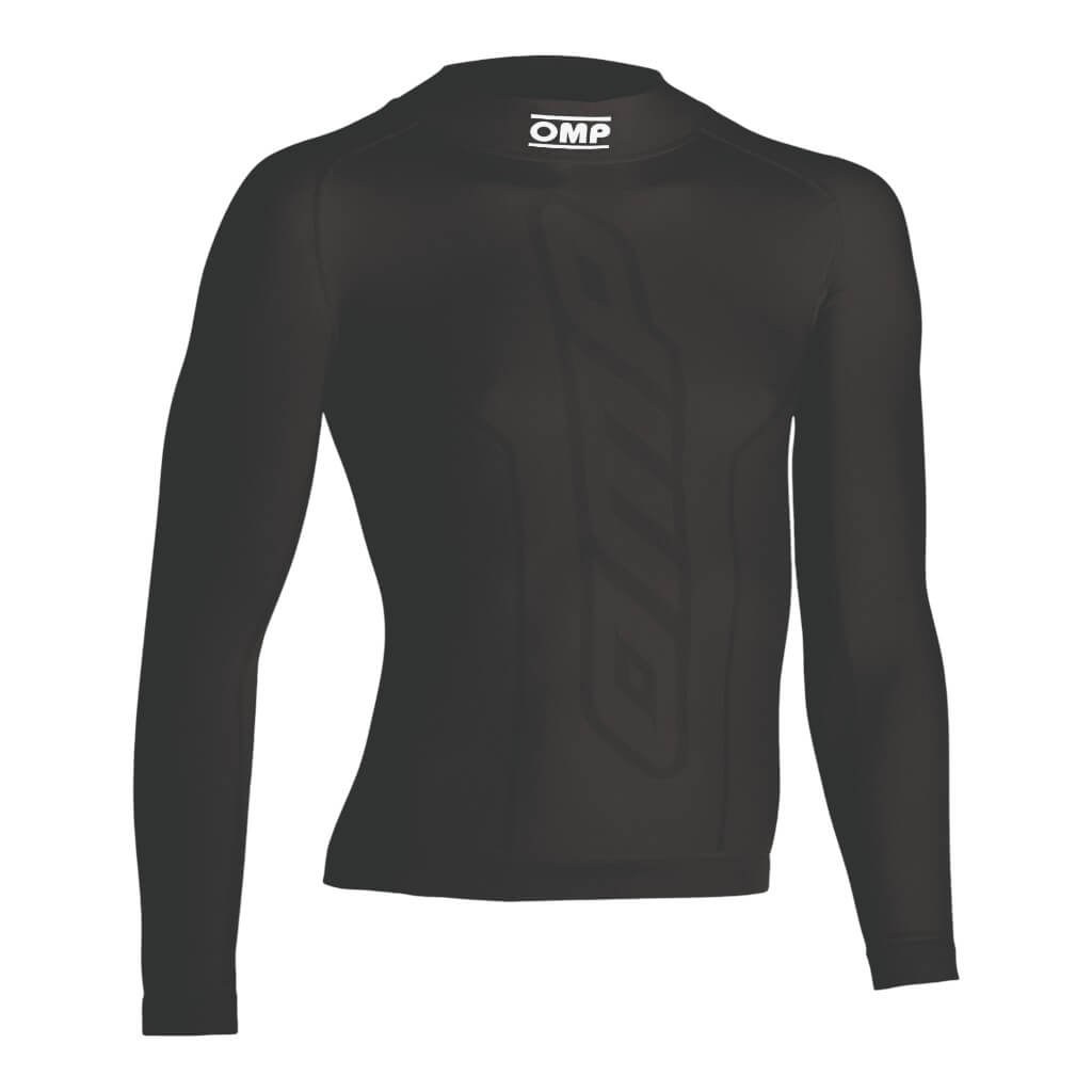 OMP KE0-3029-A01-071-XLXXL Karting Underwear Long Sleveed Shirt KS Top Long, Black, Size XL/2XL Photo-0 