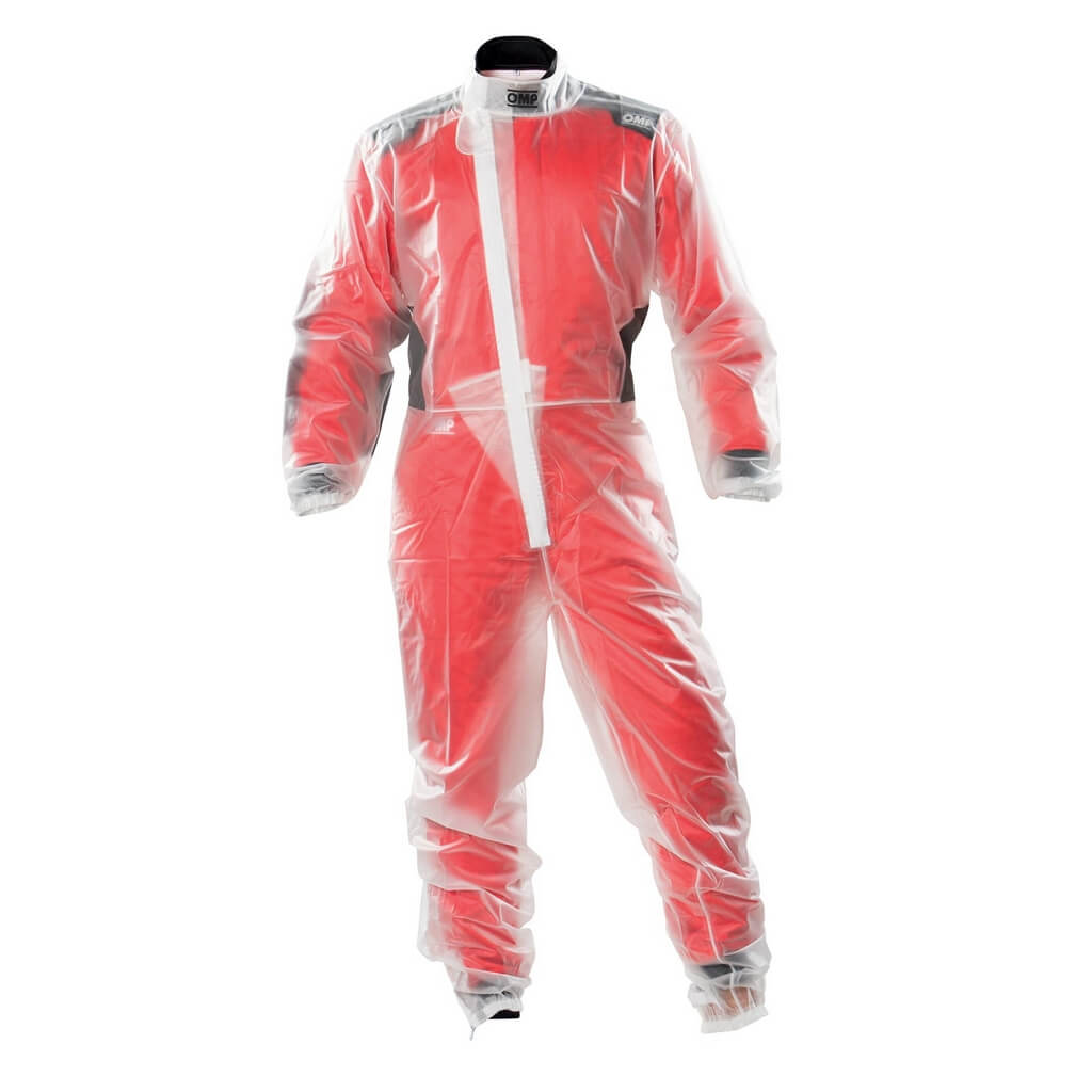 OMP KK0-3106-A01-004-M Karting Rain Suit MY2020, Transparent, Size M Photo-0 