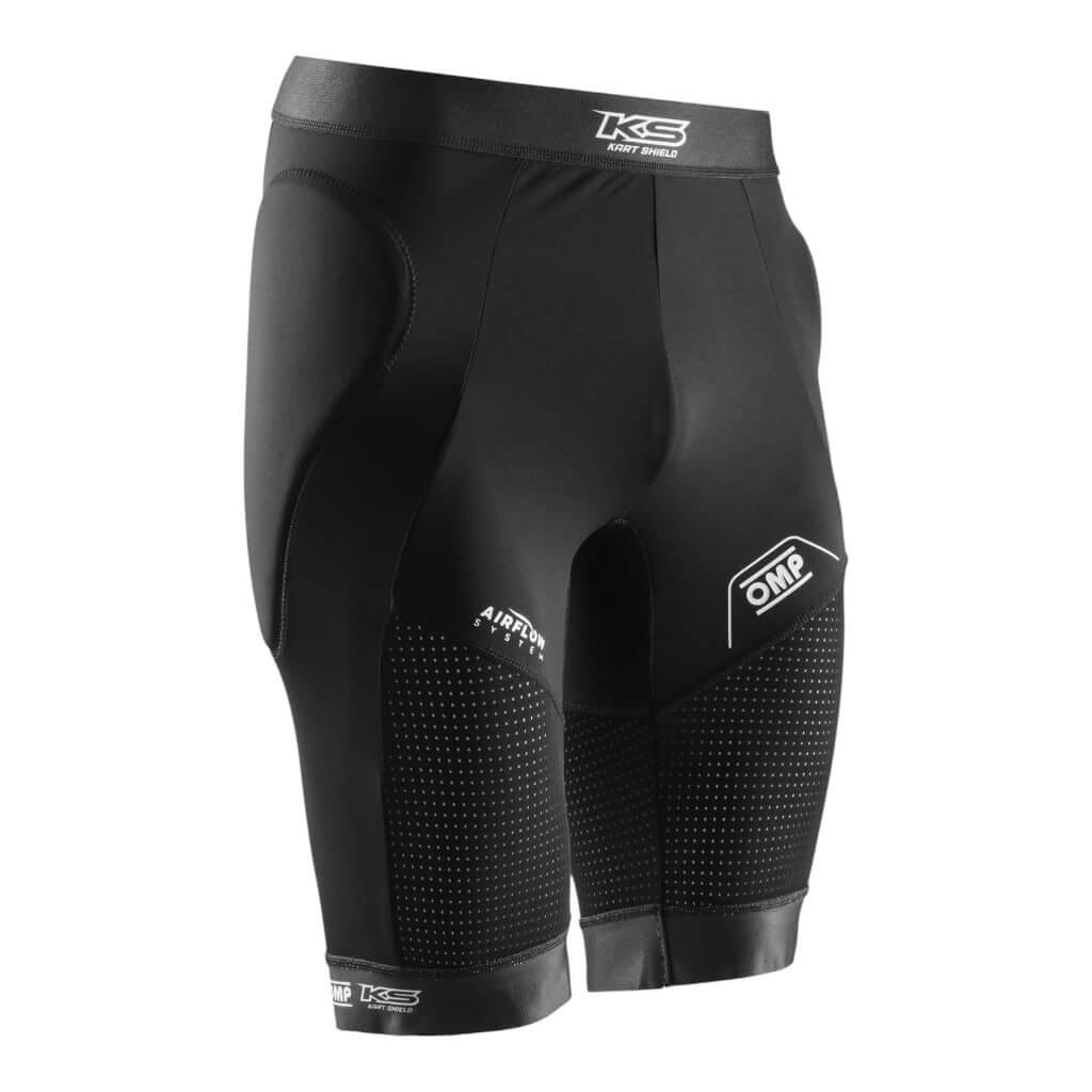 OMP KK0-4013-071-XXL Padded Kart Shorts, Black, Size 2XL Photo-0 