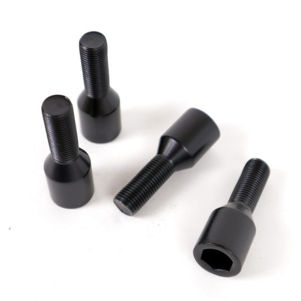 OMP OMPS09631401 Wheel bolt SLIM INTERNAL DRIVE HEX M14x1.5 Hex: 17-19 L: 28mm Black 4pcs Photo-0 