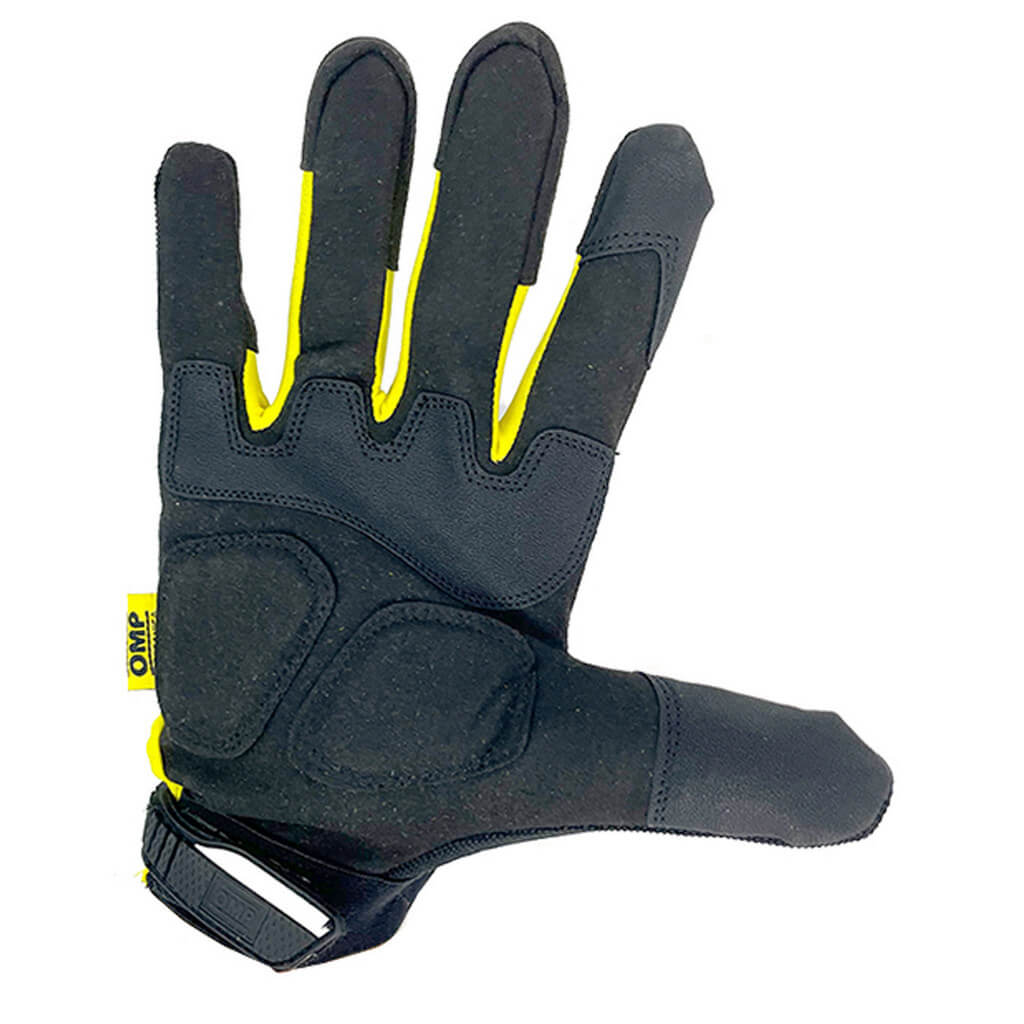 OMP OMPS19110619 Mechanic Gloves, Black/Yellow, Size M Photo-1 