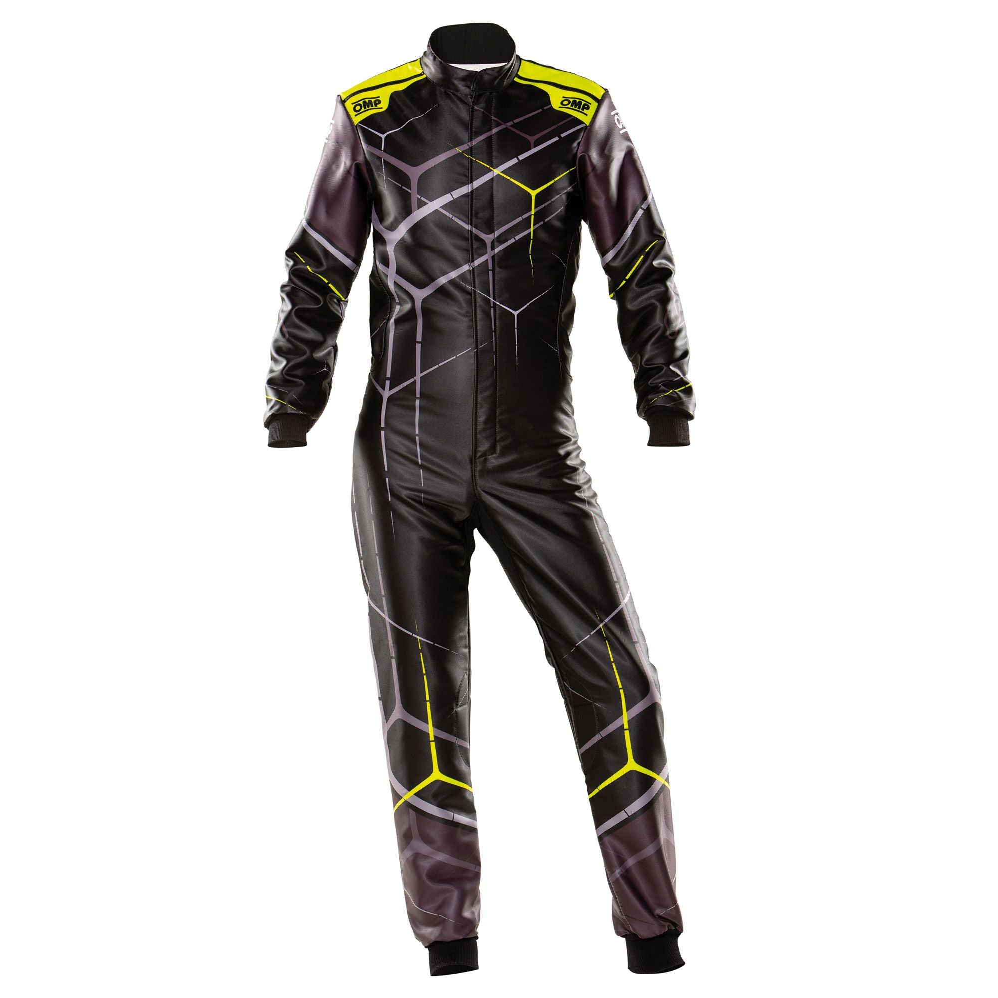 OMP KA0-1726-BK1-178-140 (KK01726EC178140) KS ART my2022 Karting suit, CIK, children, black/yellow fluo, size 140 Photo-0 