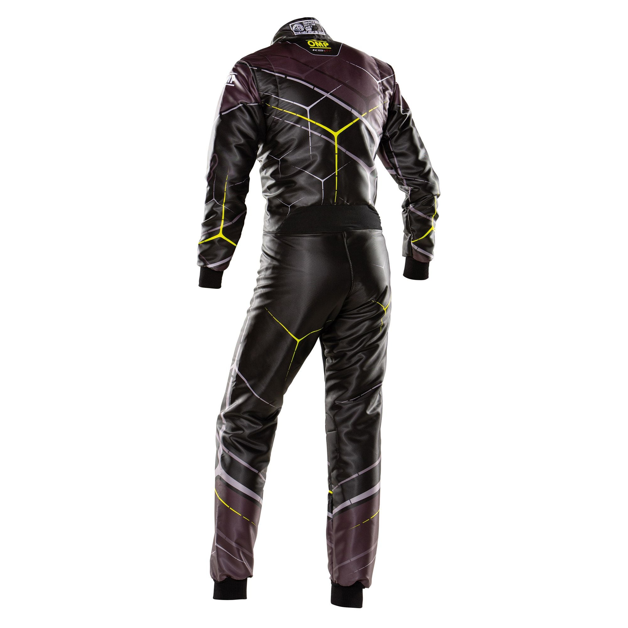 OMP KA0-1726-B01-178-64 (KK01726E17864) KS ART my2022 Karting suit, CIK, black/yellow fluo, size 64 Photo-1 