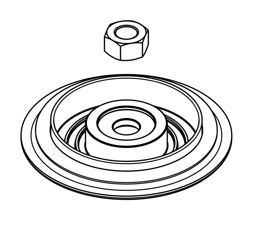 GARRETT 910476-0001 Diaphragm Kit, 40mm (includes Diaphragm assy and valve stem nut) for Wastegate GVW-40 Photo-0 