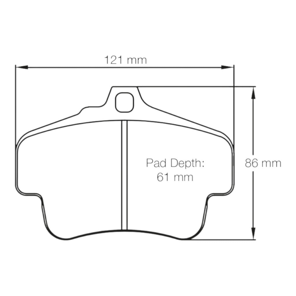 PAGID 2405-RSL1 Rear Brake Pads for PORSCHE 996 Carrera / GT3 / Turbo / 987 Boxter S / Cayman S / R Iron Brakes Photo-1 