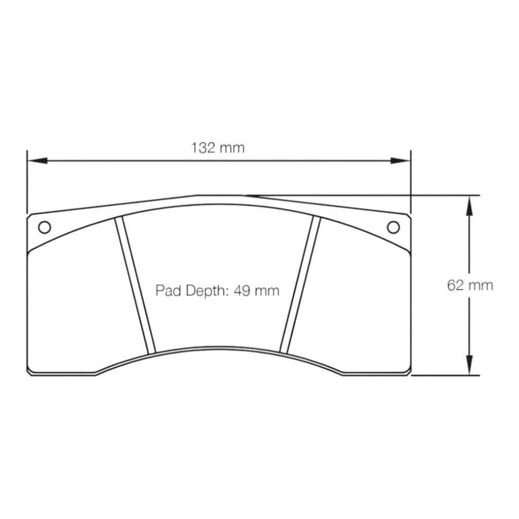 PAGID 2704-M2C Rear Brake Pads for BMW M8 GTE / PORSCHE 991.2 GT2 RS Clubsport / TOYOTA GR Supra GT4 Photo-1 