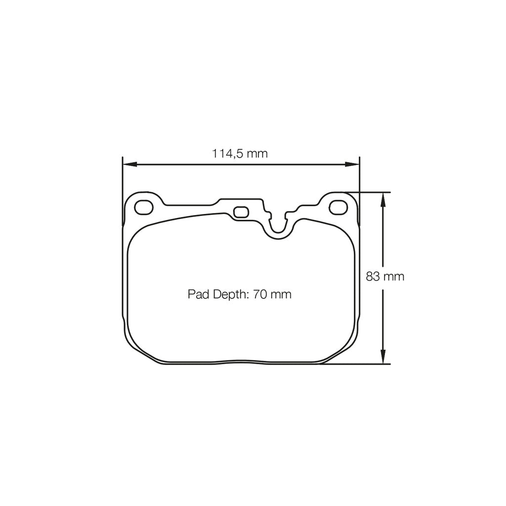 PAGID 4931-RSL1 Front Brake Pads for BMW M2 (F87) / M3 (F80) / M4 (F82) Iron Brakes Photo-1 