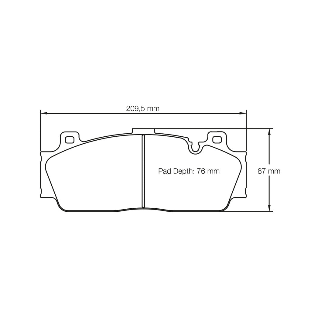 PAGID 4934-RSC1 Front Brake Pads RSC1 for BMW M2 (F87) / M4 (F82) / M5 (F10) / M6 (F13) Photo-1 