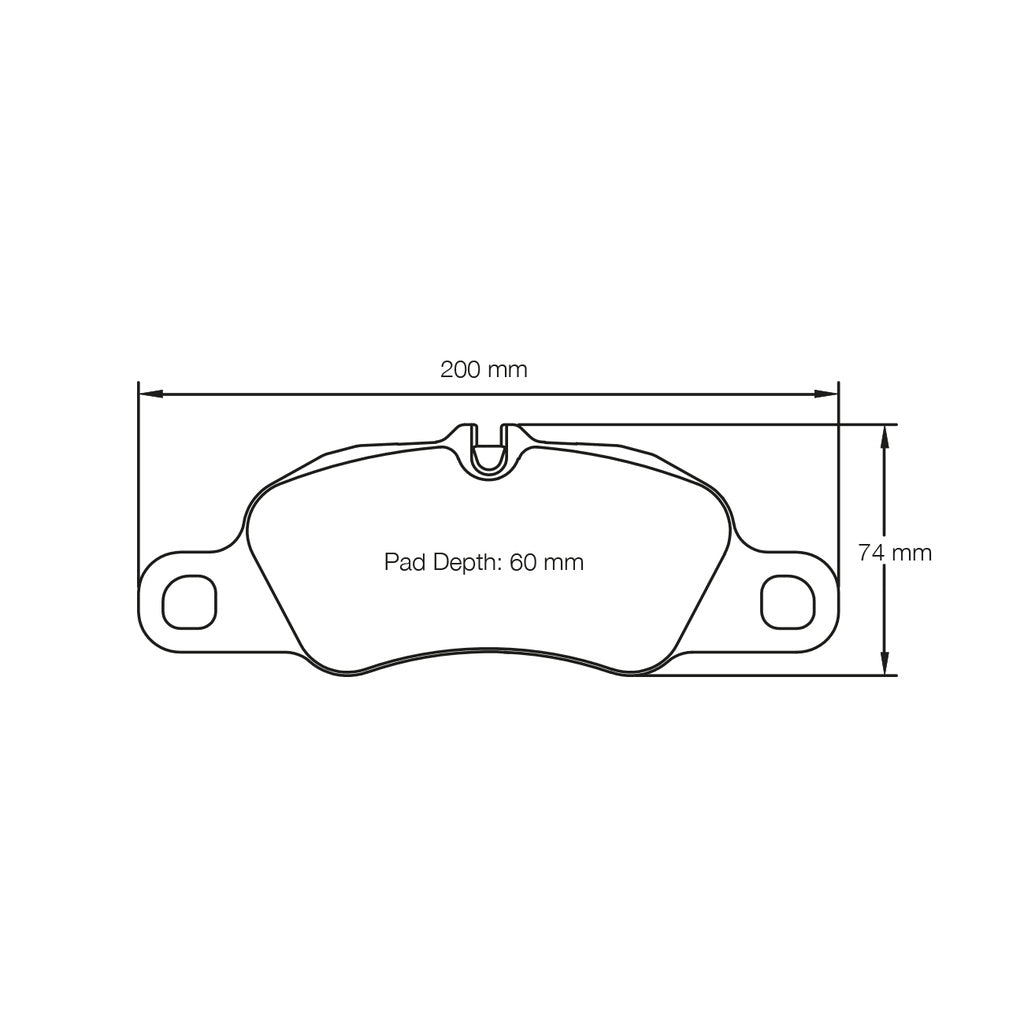 PAGID 8074-RSL1 Front Brake Pads RSL1 for PORSCHE Cayman S / GTS (981) / Bosxter S / GTS (981) / 911 Carrera (992) Photo-1 