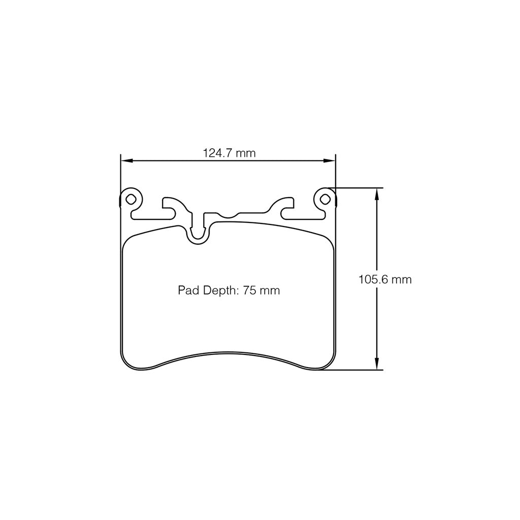 PAGID 8270-RSC1 Rear Brake Pads RSC1 for MCLAREN 600LT / 720S / 620R Photo-1 