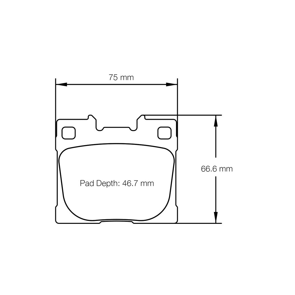 PAGID 8300-RST5E Rear brake pads RST5E for TOYOTA GR Yaris 2020- Photo-1 