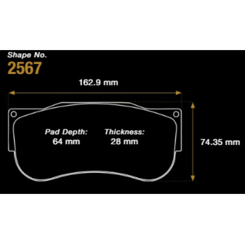 PAGID S2567RSX001 Front Brake Pads for MERCEDES AMG GT2 2023- Photo-3 