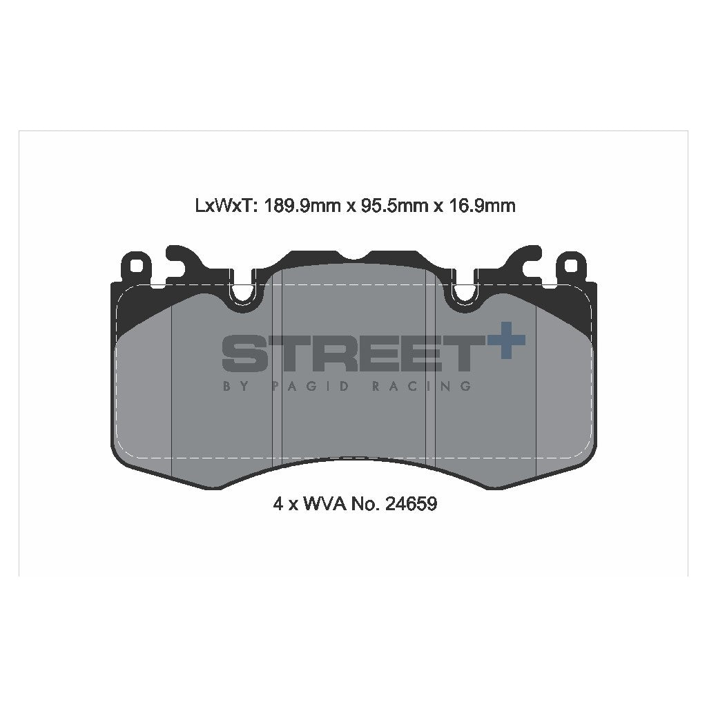 PAGID T8085SP2001 Front Brake Pads STREET+ for LAND ROVER Range Rover Sport II (L494) Photo-1 