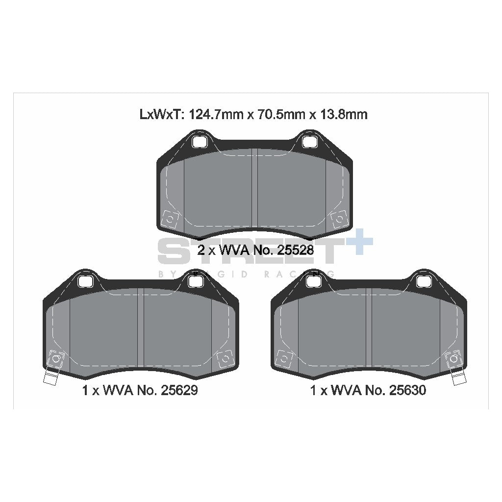 PAGID T8088SP2001 Front Brake Pads for STREET+ for FIAT 124 Spider / MAZDA MX-5 IV (ND) Photo-1 