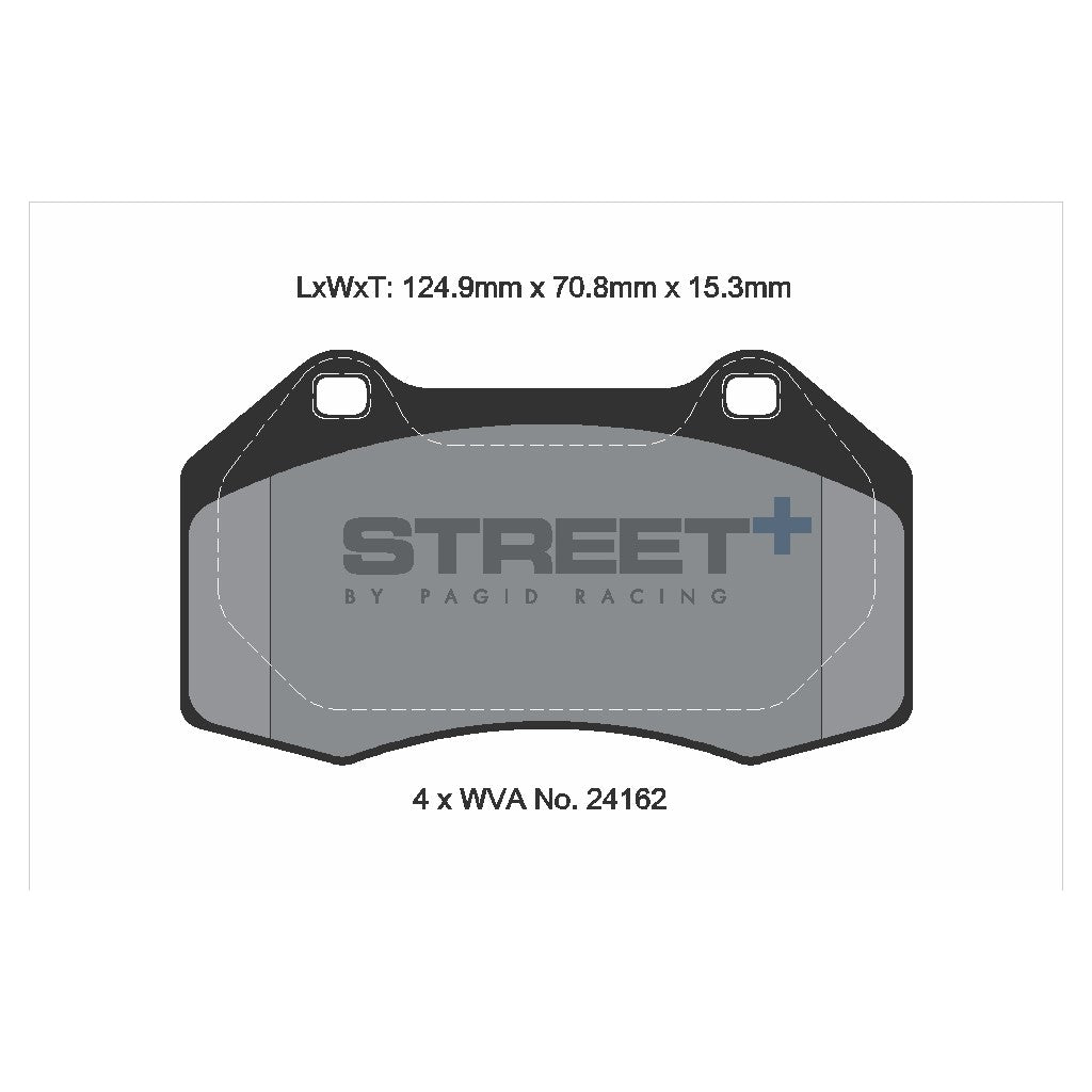 PAGID T8186SP2001 Front Brake Pads STREET+ for RENAULT Megane II Sport / Clio III Sport Photo-1 