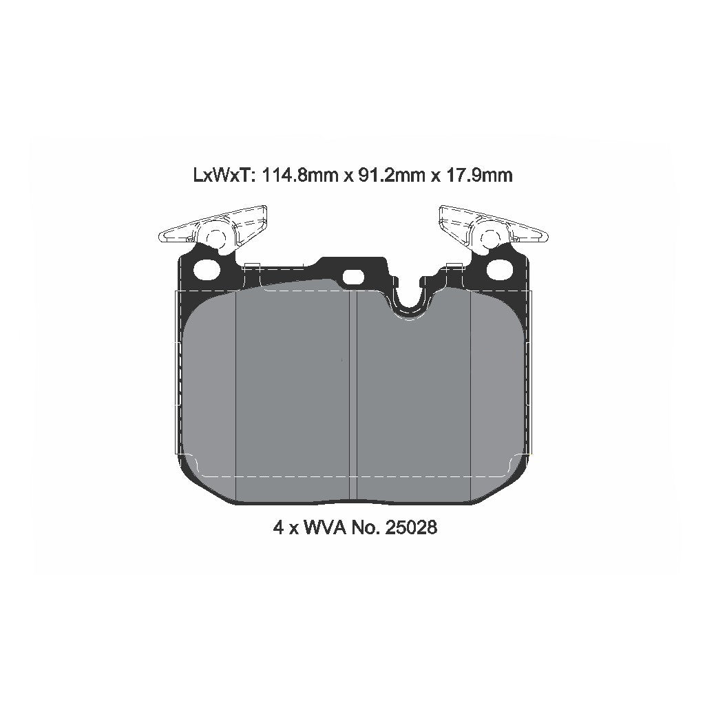 PAGID T8194SP2001 Front Brake Pads STREET+ for BMW M2 (F87) / M3 (F80) / M4 (82/F83) Photo-1 