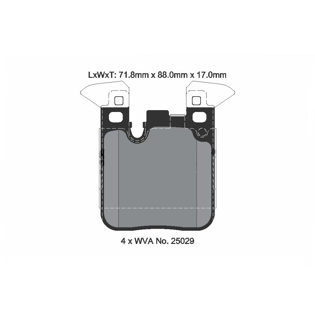 PAGID T8195SP2001 Rear Brake Pads for BMW M2 (F87) / M3 (F80) / M4 (82 / F83) (STREET+) Photo-1 