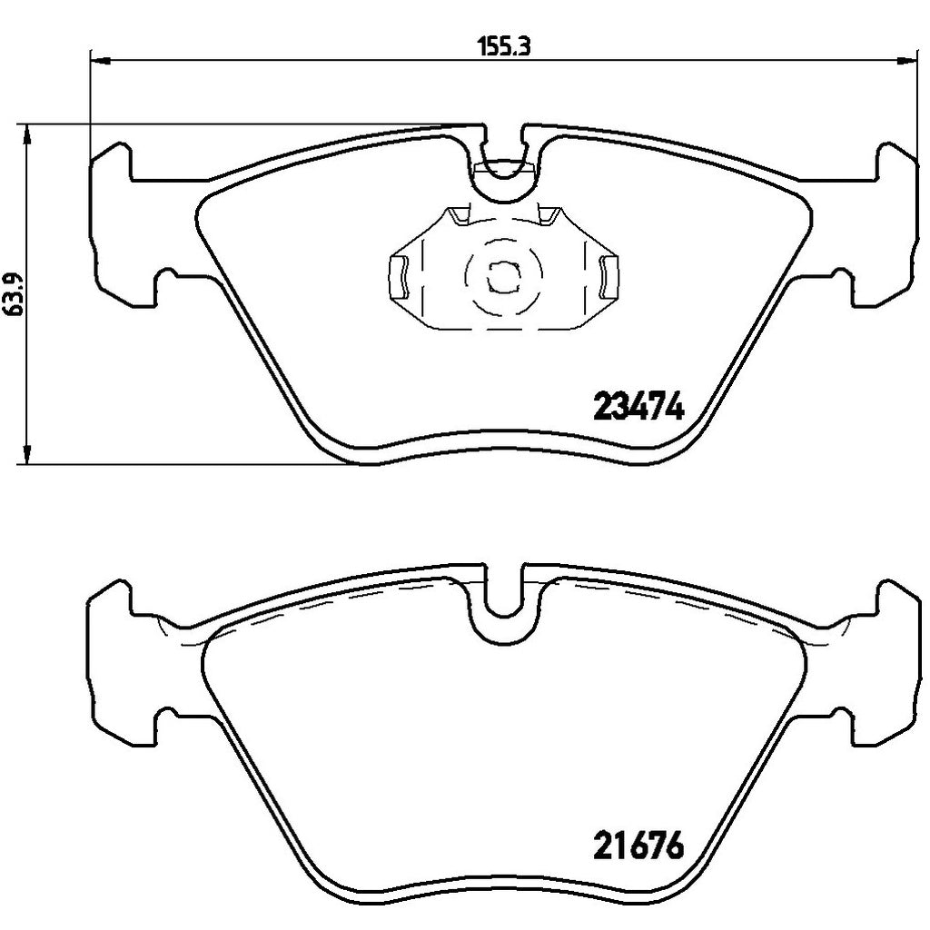 PAGID T8222SP2001 Front Brake Pads STREET+ for BMW M3 (E36 / E46) / Z4M (E85 / E86) Photo-1 