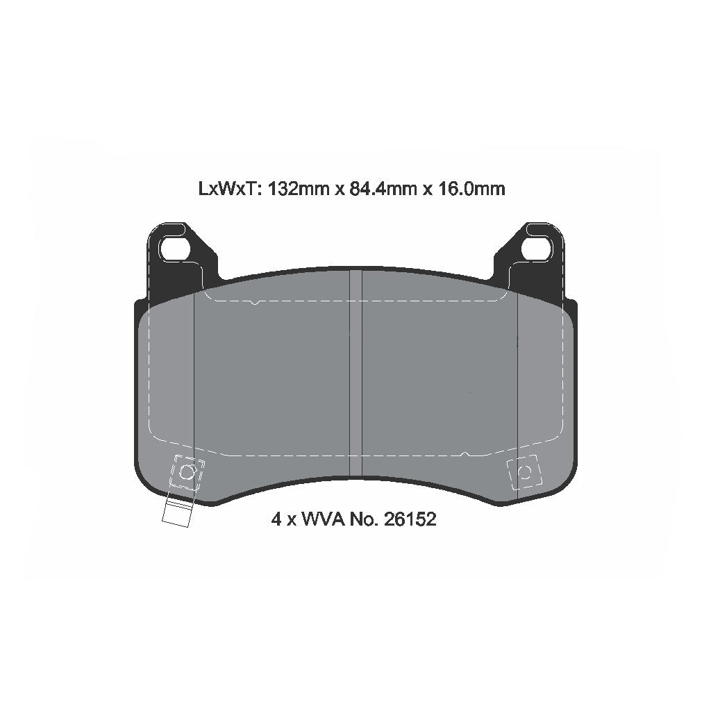 PAGID T8280SP2001 Front Brake Pads STREET+ for TESLA Model 3 (5YJ3) / Model Y (5YJY) Photo-1 