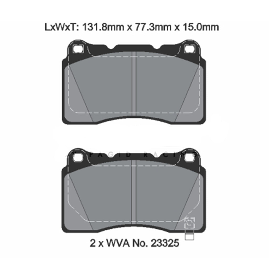 PAGID T8300SP2001 Front Brake Pads STREET+ for SUBARU BRZ / TOYOTA GT86 / GR86 Photo-1 