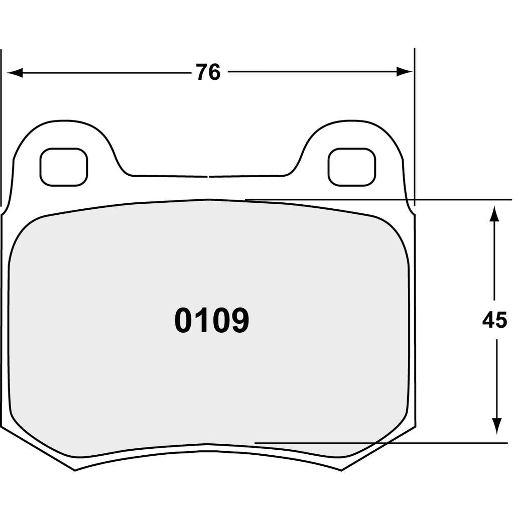 PFC 0109.68.15.64 Rear Brake Pads for SUBARU WRX STI (GD / GR / GV) / MITSUBISHI Lancer EVO 7 / 8 / 9 (CT9A) (68 Compound, 15 mm) Photo-0 