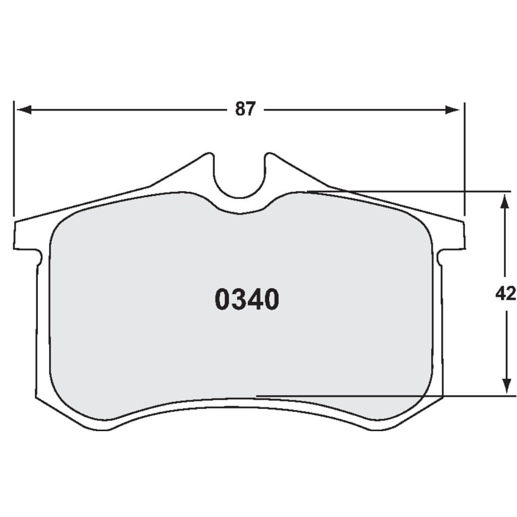 PFC 0340.332.15.44 Rear Brake Pads for RENAULT Megane 3 RS 2010- (332 Compound, 15 mm) Photo-1 